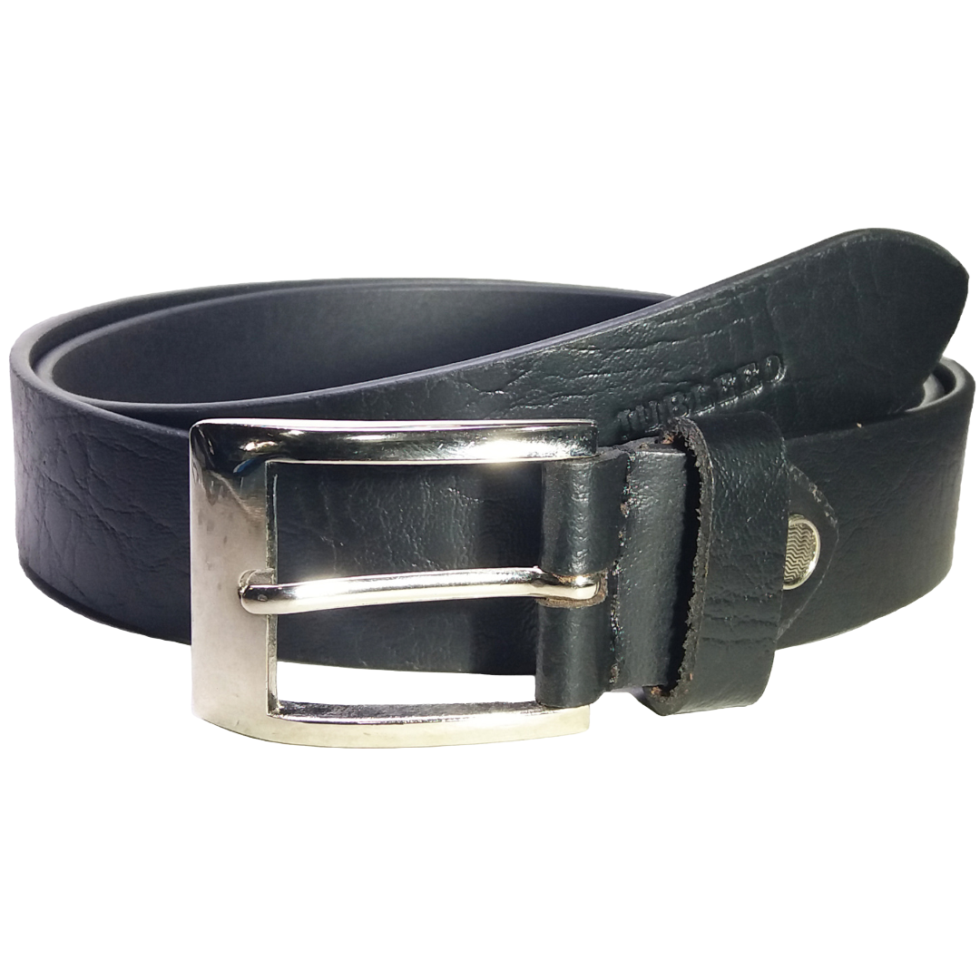 Jubleeo Leather Textured Black Mens Belt