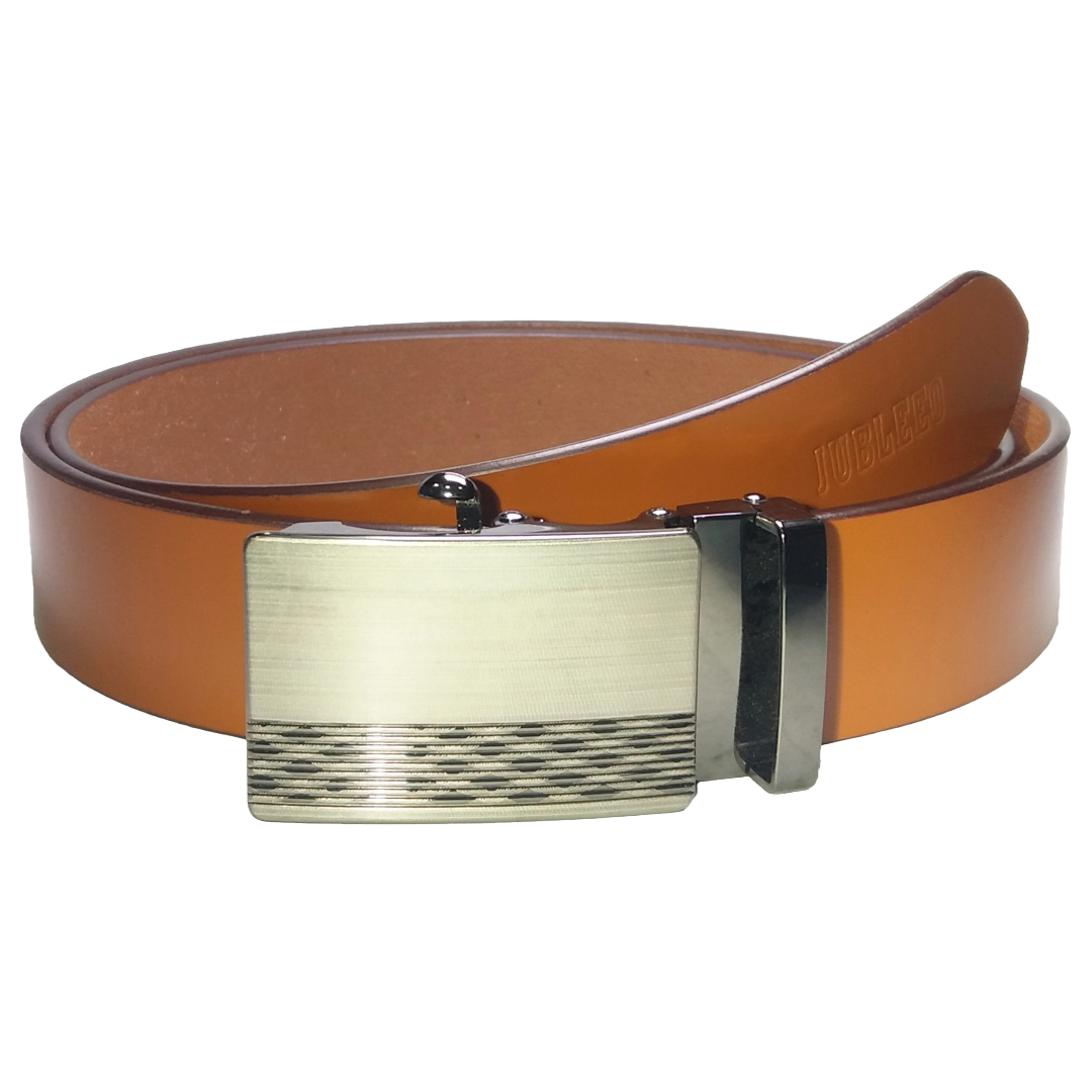 Jubleeo Leather Autolock Tan Mens Belt