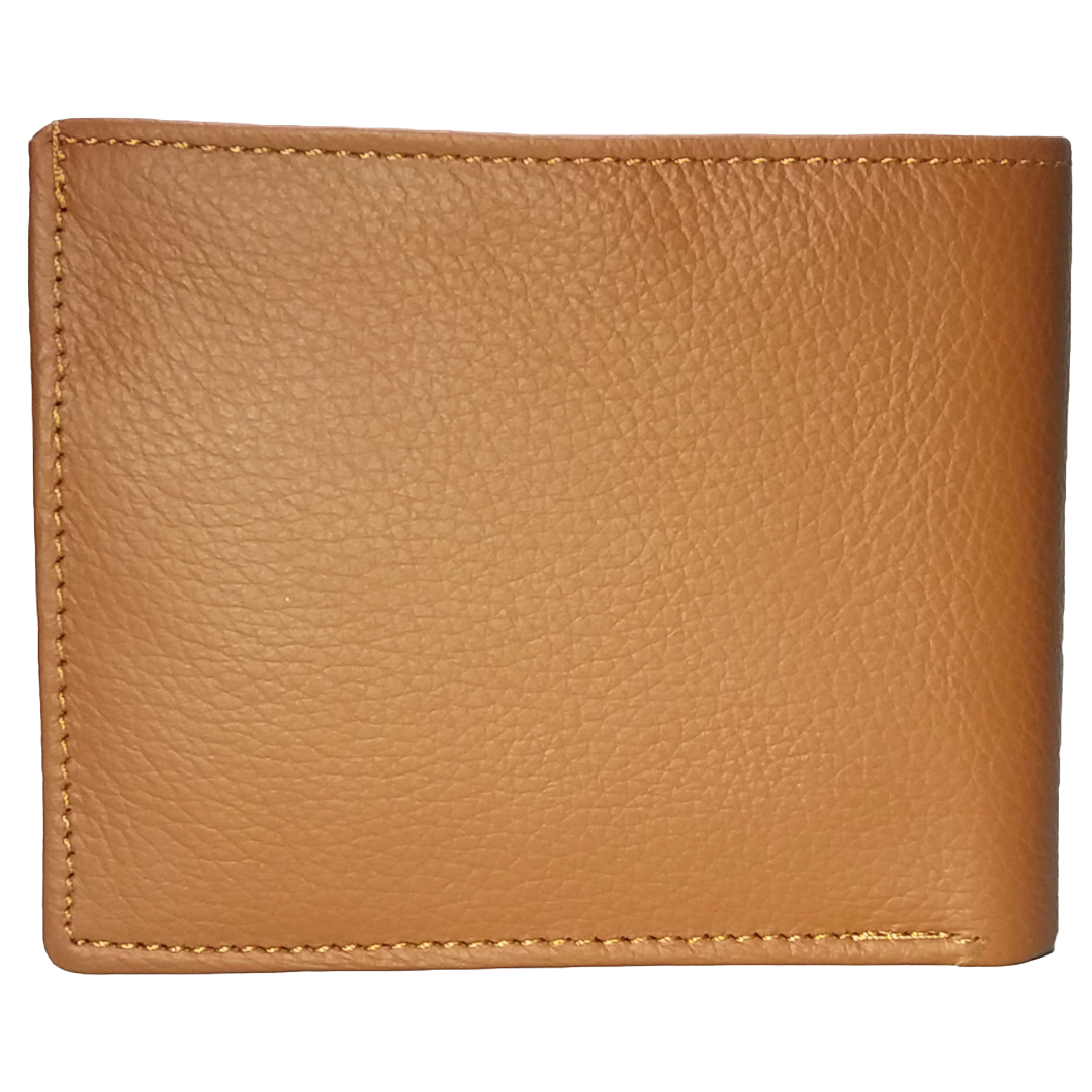 Jubleeo Leather Tan ID Pocket Mens Wallet