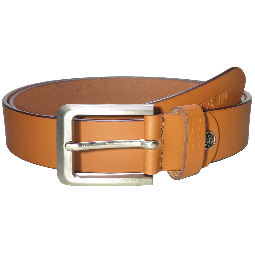 Jubleeo Leather Matte Black Mens Belt