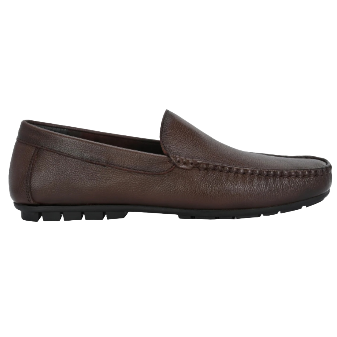 Jubleeo Leather Casual Brown Loafer For Men