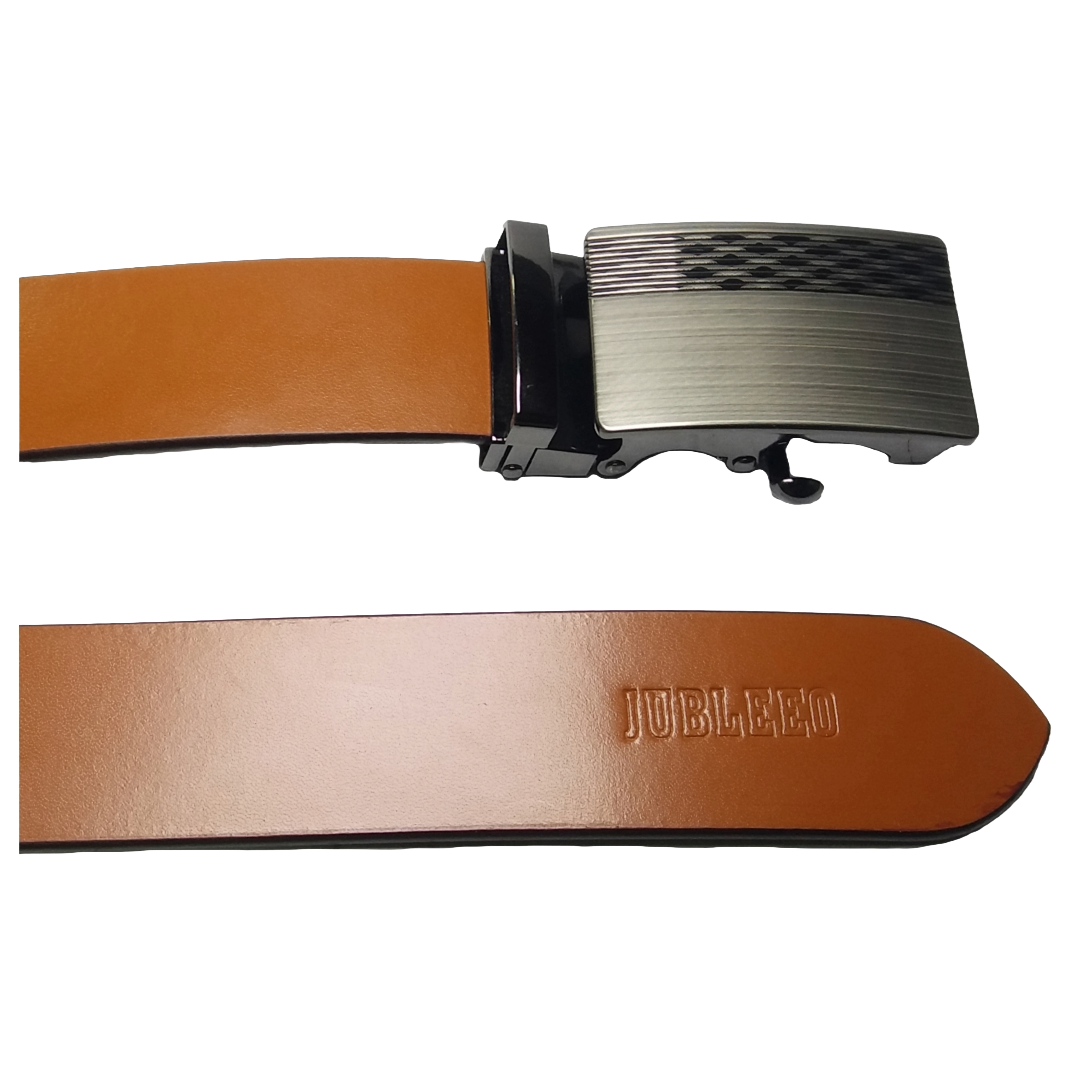 Jubleeo Leather Autolock Tan Mens Belt