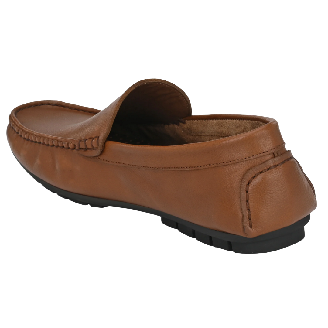 Jubleeo Leather Casual Tan Loafer For Men