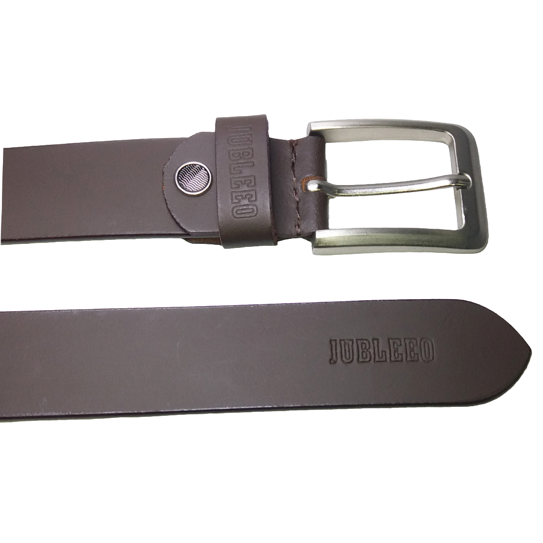 Jubleeo Leather Matte Black Mens Belt