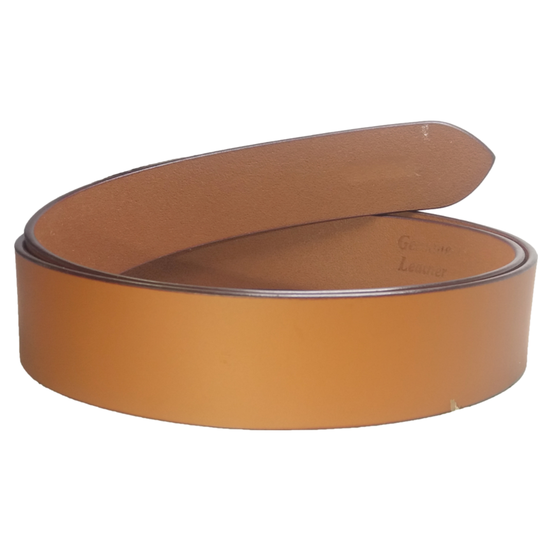 Jubleeo Leather Casual Matte Tan Mens Belt