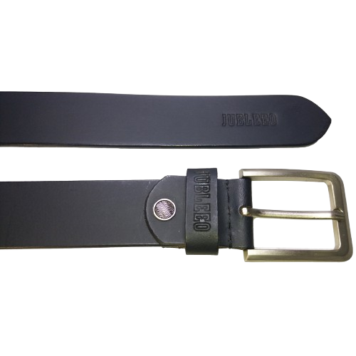 Jubleeo Leather Matte Black Mens Belt