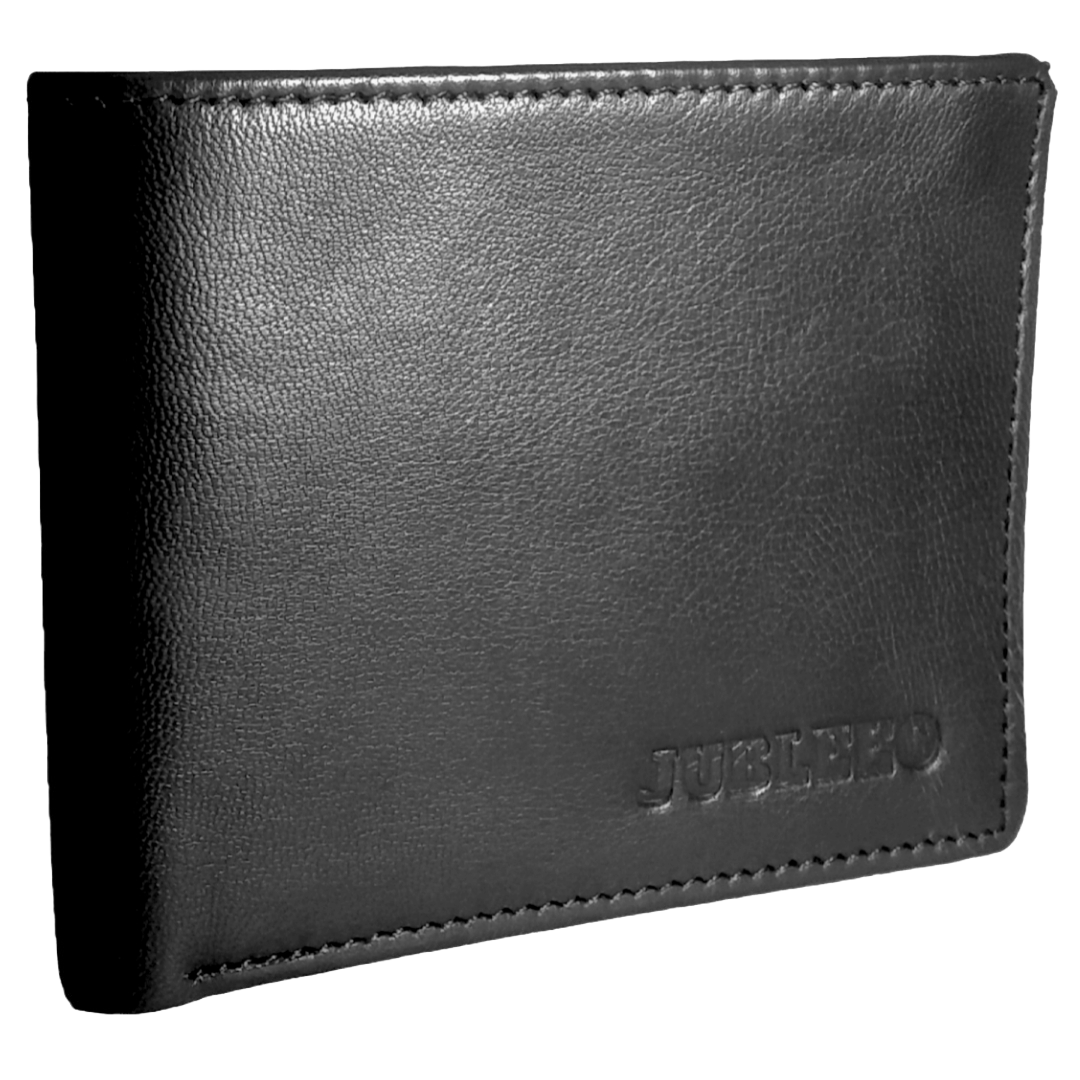 Jubleeo Leather Black Card Mens Wallet