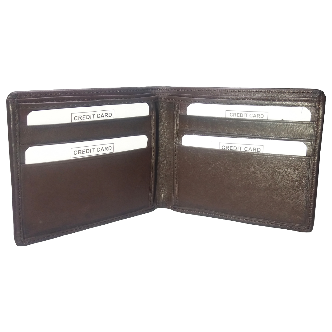 Jubleeo Leather Brown Card Mens Wallet