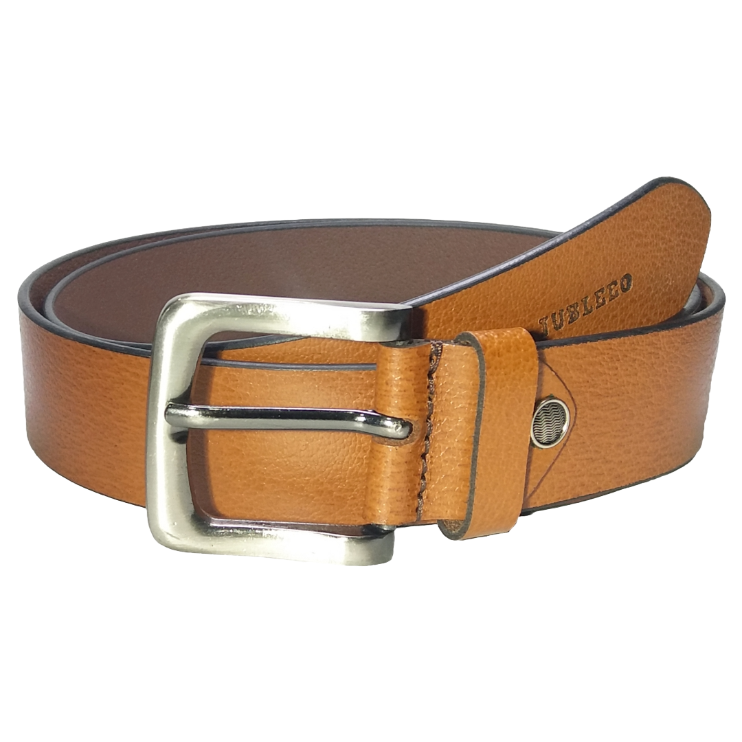 Jubleeo Leather Casual Tan Mens Belt