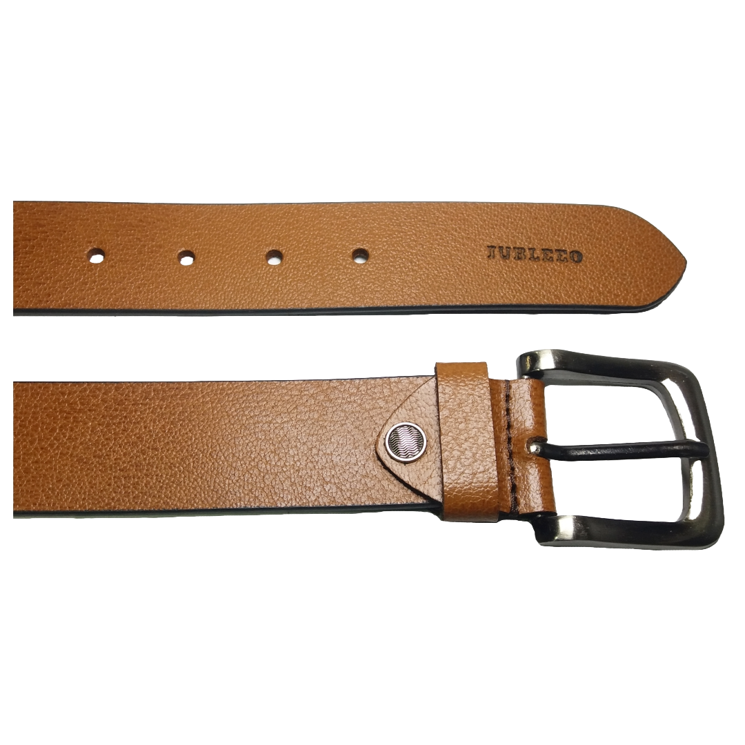Jubleeo Leather Casual Tan Mens Belt