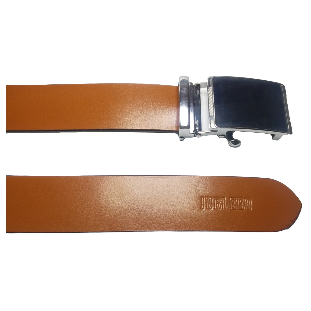 Jubleeo Leather Formal Tan Autolock Mens Belt
