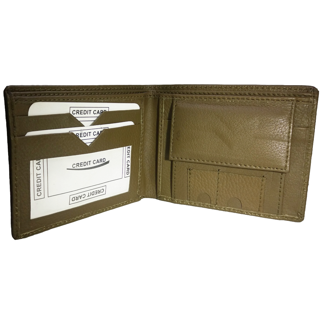 Jubleeo Leather Green Pocket Mens Wallet