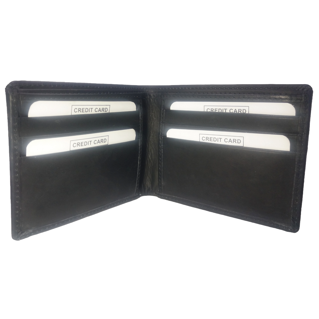 Jubleeo Leather Black Card Mens Wallet
