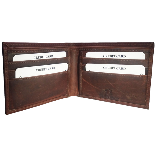Jubleeo Leather Brown Card Mens Wallet