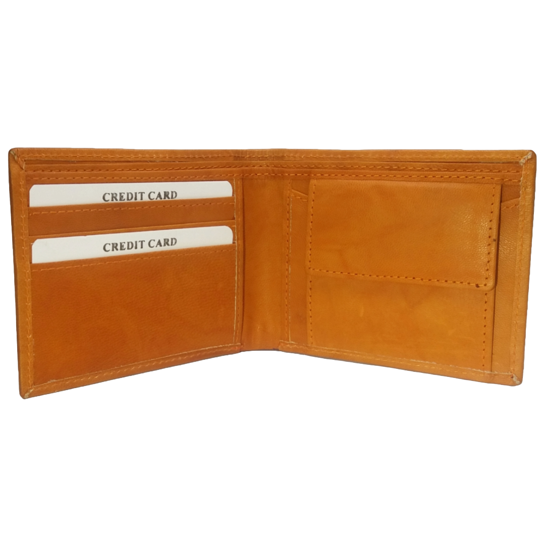 Jubleeo Leather Soft Tan Pocket Mens Wallet