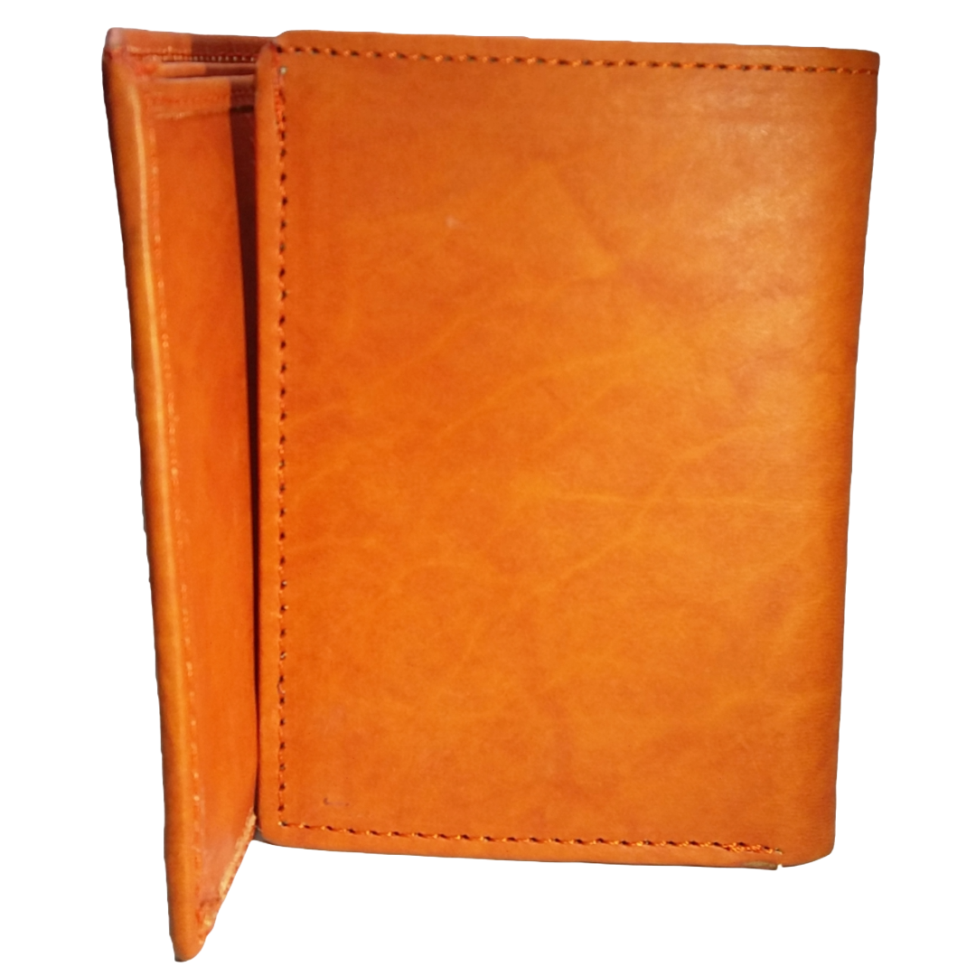Jubleeo Leather Trifold Tan Mens Wallet