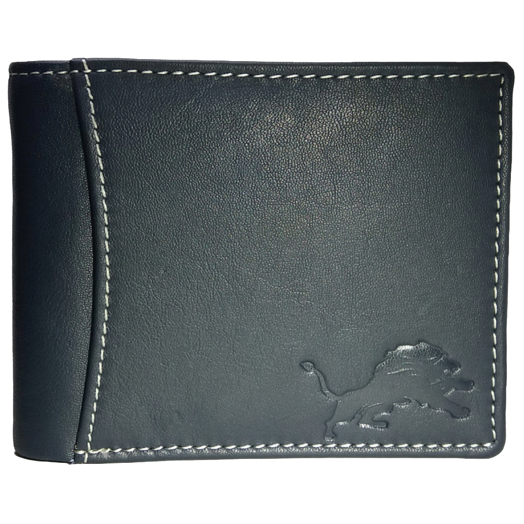 Jubleeo Leather Blue ID Pocket Mens Wallet