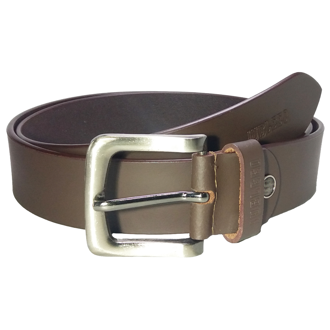 Jubleeo Leather Casual Matte Brown Mens Belt