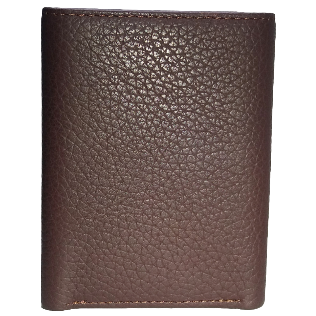 Jubleeo Leather Trifold Brown Mens Wallet