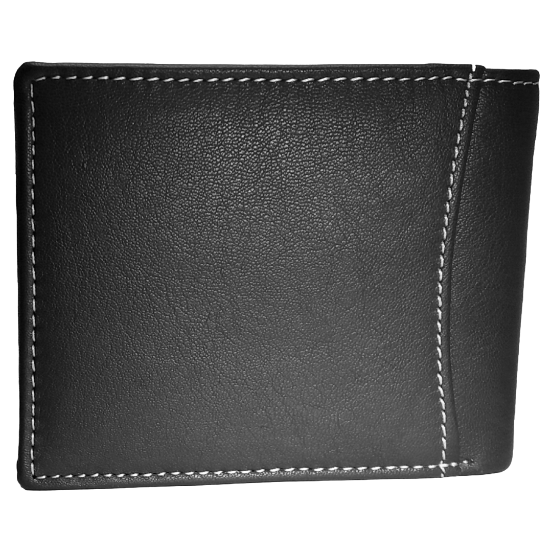 Jubleeo Leather Black ID Pocket Mens Wallet