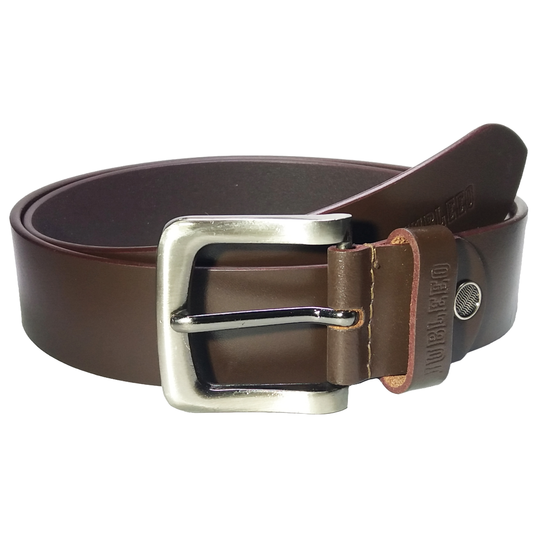 Jubleeo Leather Casual Brown Mens Belt