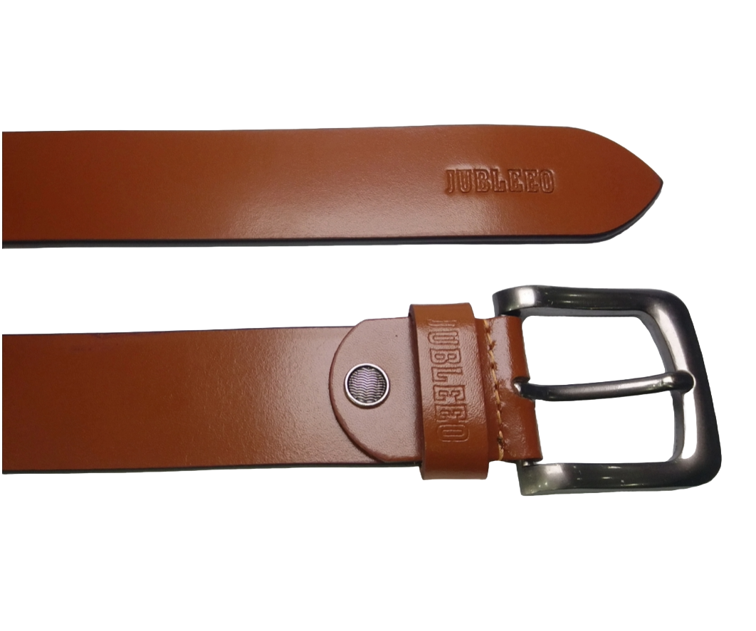 Jubleeo Leather Casual Tan Mens Belt