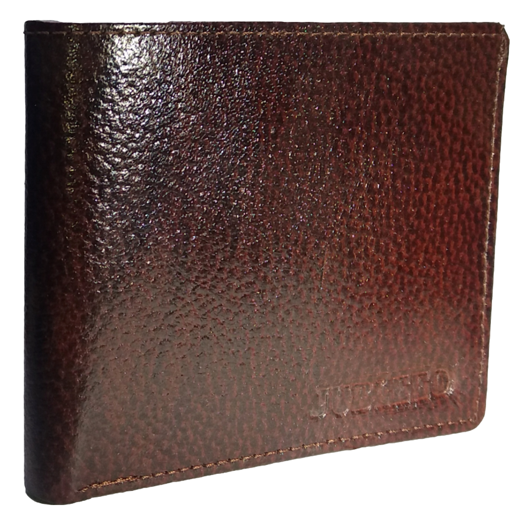 Jubleeo Leather Brown ID Pocket Mens Wallet
