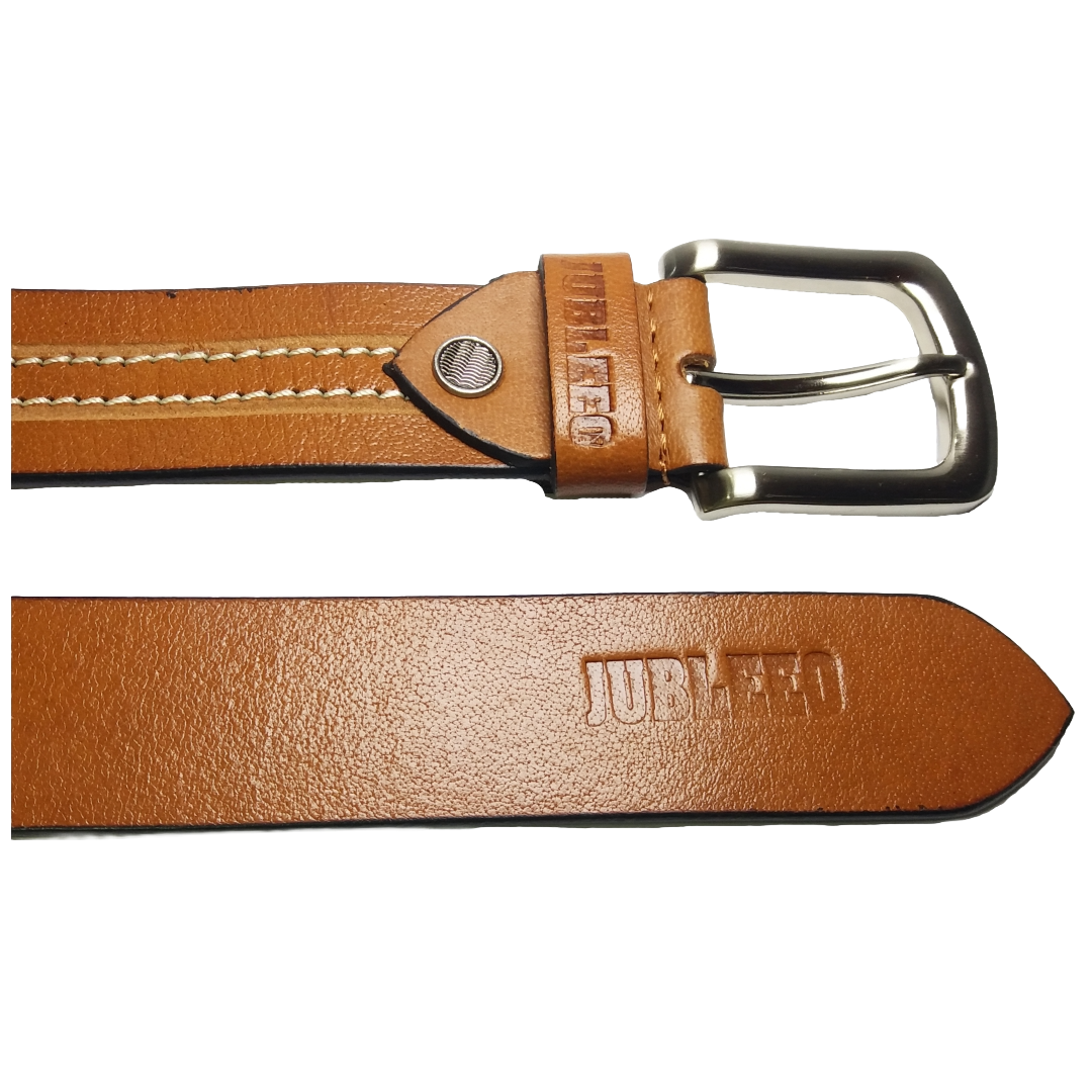 Jubleeo Leather Tan Mens Belt
