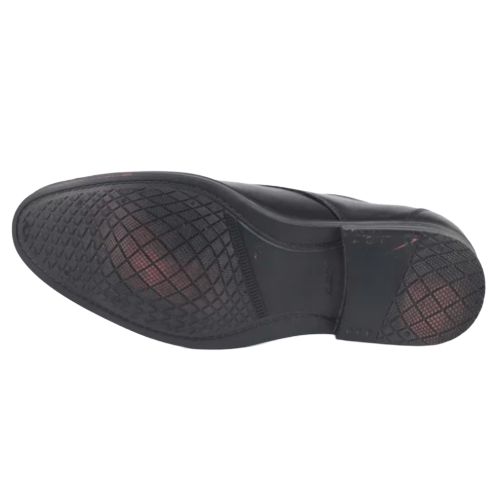 Jubleeo Leather Derby Black Mens Shoes