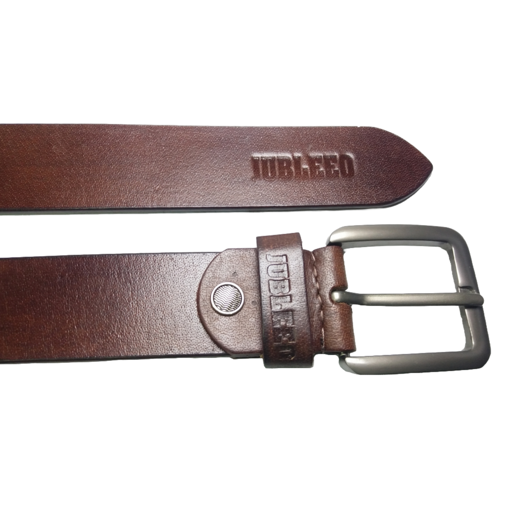 Jubleeo Leather Casual Brown Mens Belt