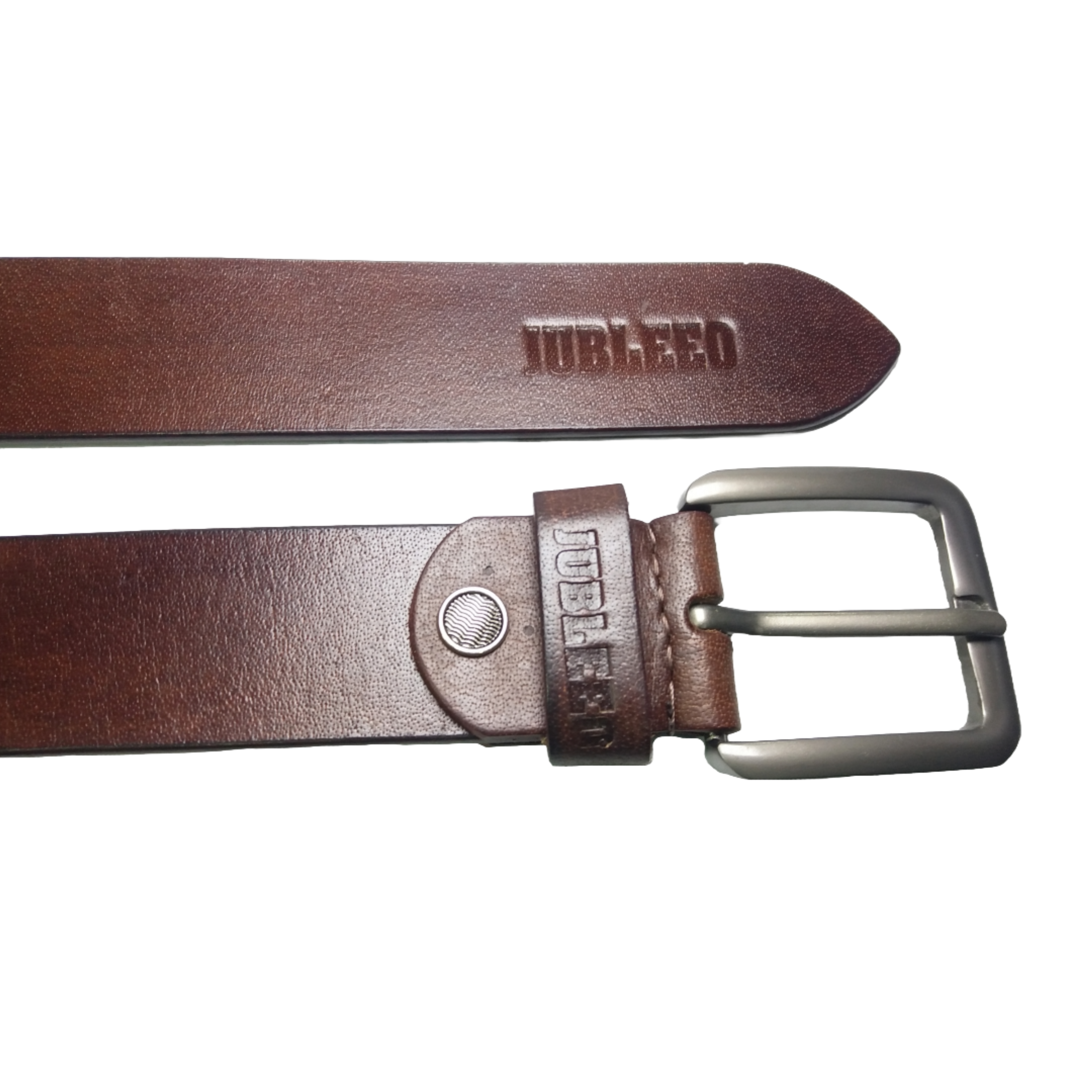 Jubleeo Leather Casual Brown Mens Belt