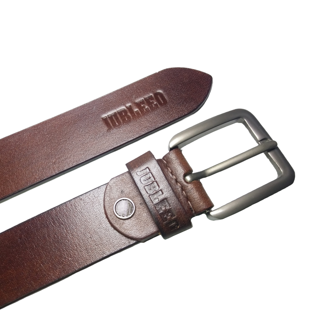 Jubleeo Leather Casual Brown Mens Belt
