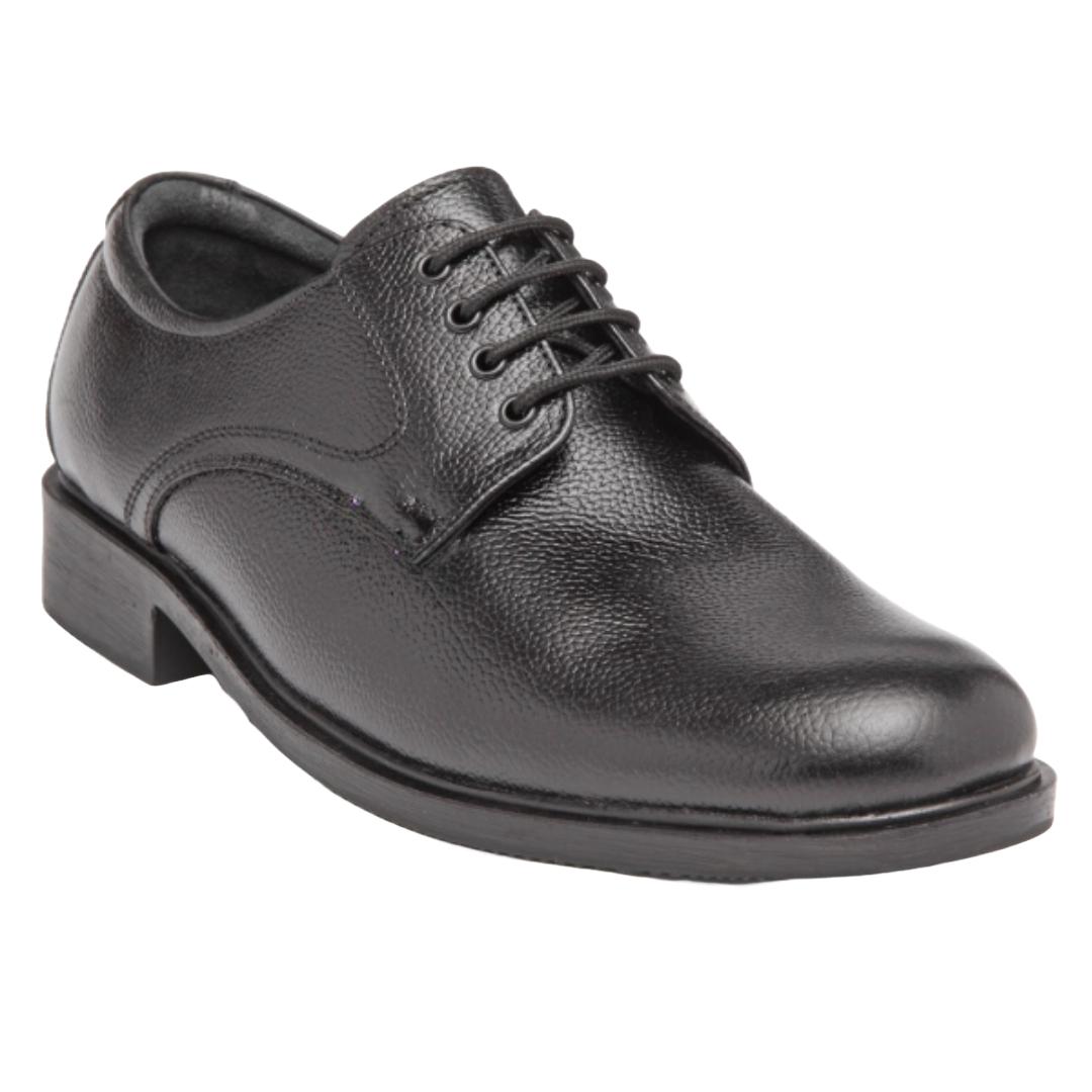 Jubleeo Leather Formal Derby Black Mens Shoes