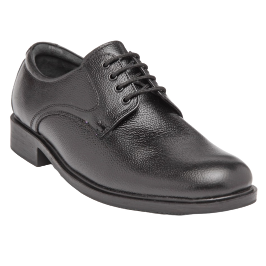 Jubleeo Leather Formal Derby Black Mens Shoes