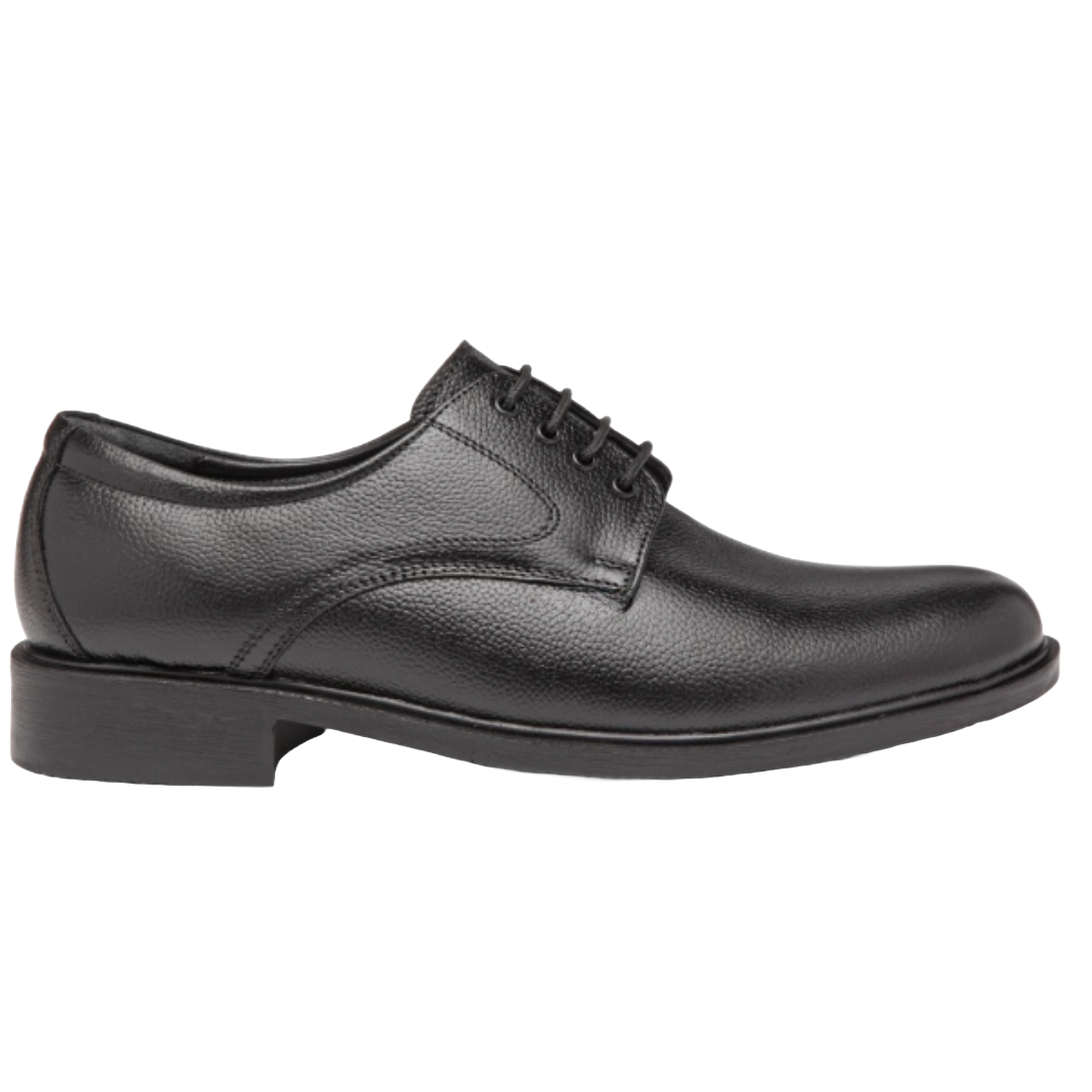 Jubleeo Leather Formal Derby Black Mens Shoes