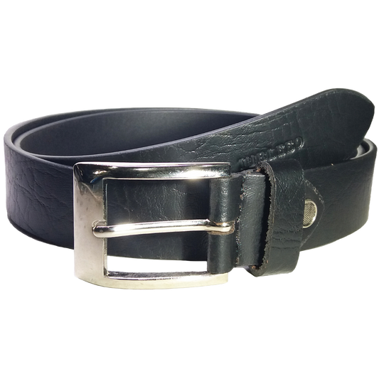 Jubleeo Leather Textured Black Mens Belt