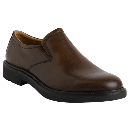 Jubleeo Leather Slip On Brown Mens Shoes