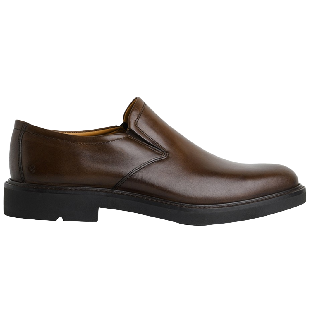 Jubleeo Leather Slip On Brown Mens Shoes
