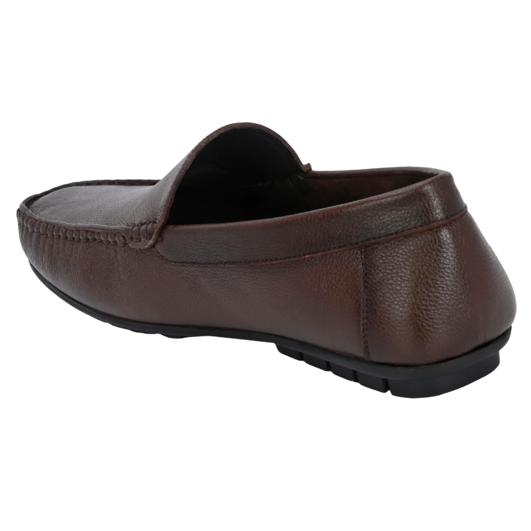 Jubleeo Leather Casual Brown Loafer For Men