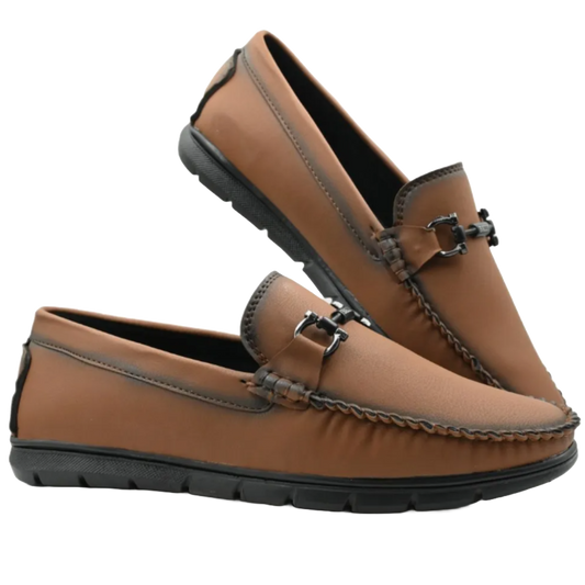 Jubleeo Casual Matte Tan Loafer For Men