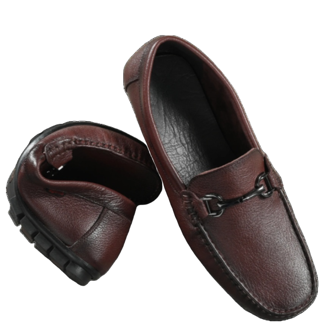 Jubleeo Leather Casual Brown Loafer For Men