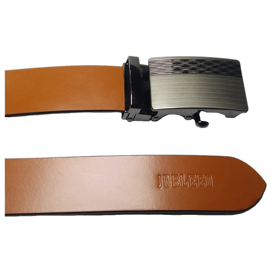 Jubleeo Leather Autolock Tan Mens Belt