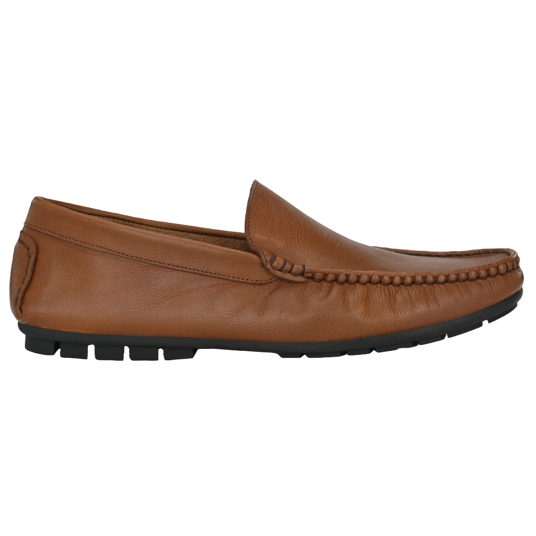 Jubleeo Leather Casual Tan Loafer For Men