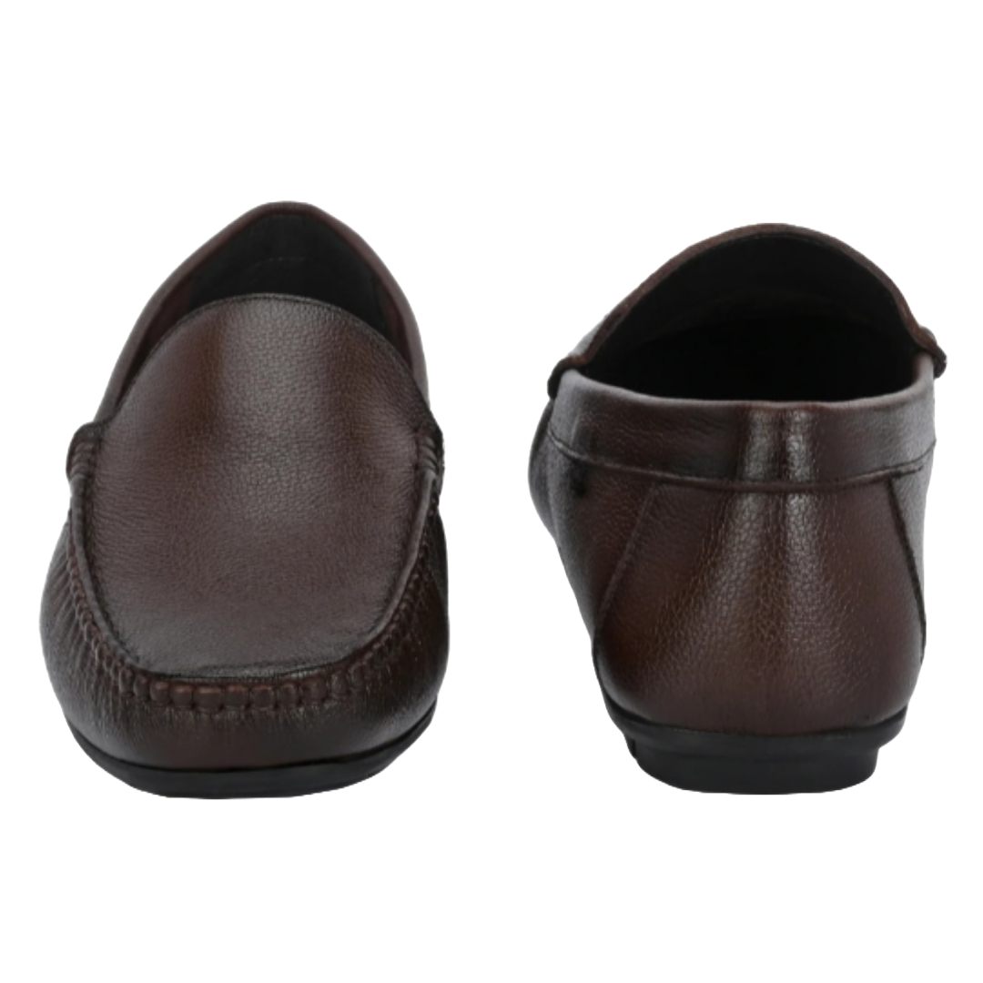 Jubleeo Leather Casual Brown Loafer For Men