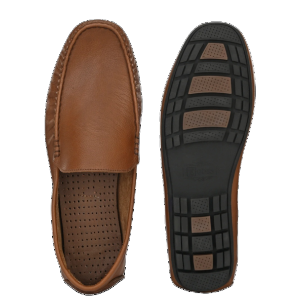 Jubleeo Leather Casual Tan Loafer For Men