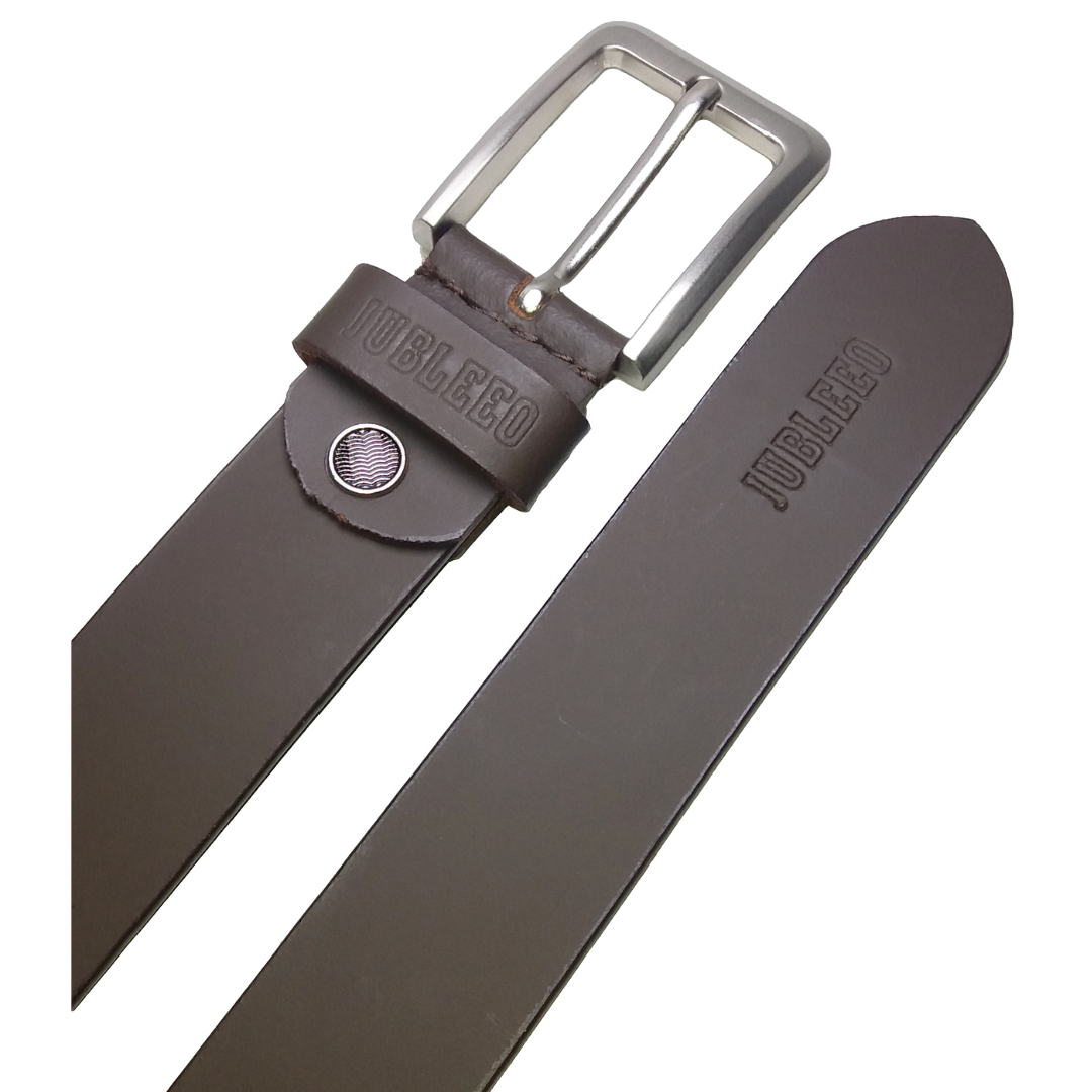 Jubleeo Leather Matte Black Mens Belt