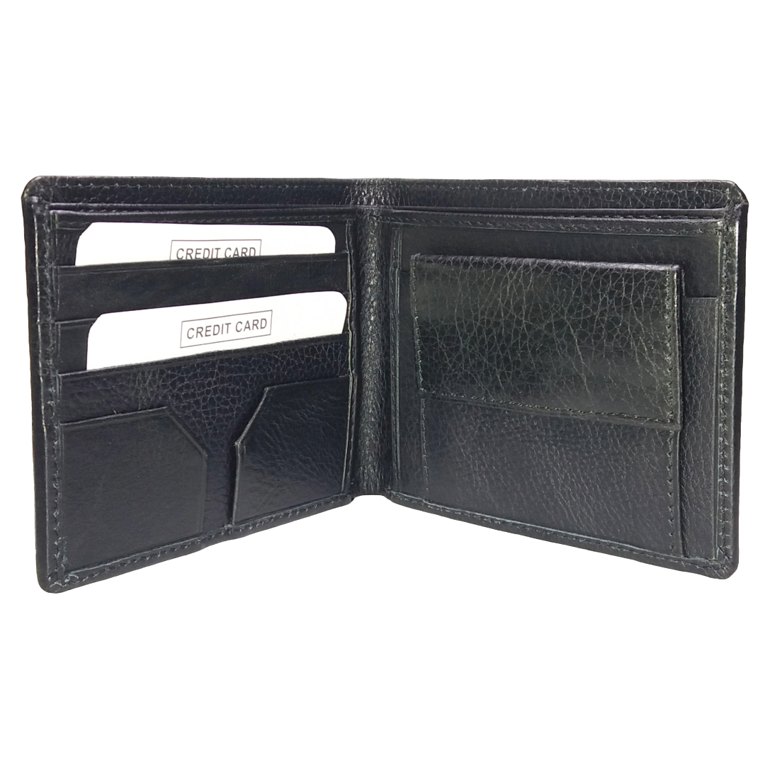 Jubleeo Leather Soft Black Pocket Mens Wallet
