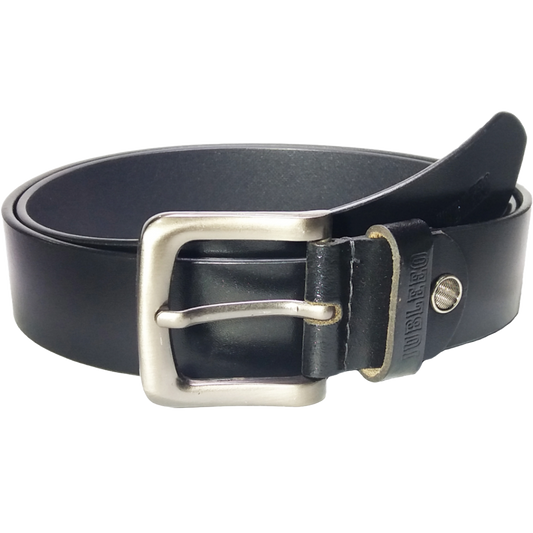Jubleeo Leather Casual Black Mens Belt