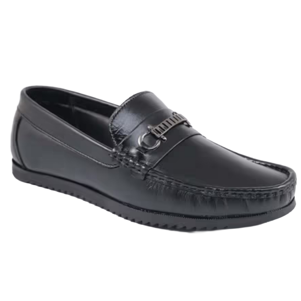 Jubleeo Leather Buckle Loafers For Men