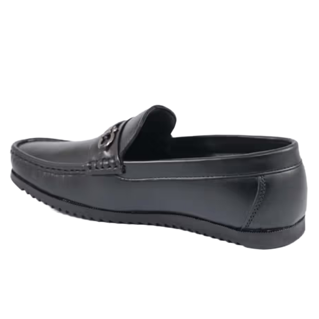 Jubleeo Leather Buckle Loafers For Men